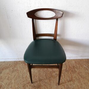 Chaise vintage moumoute grise - Côte & Vintage