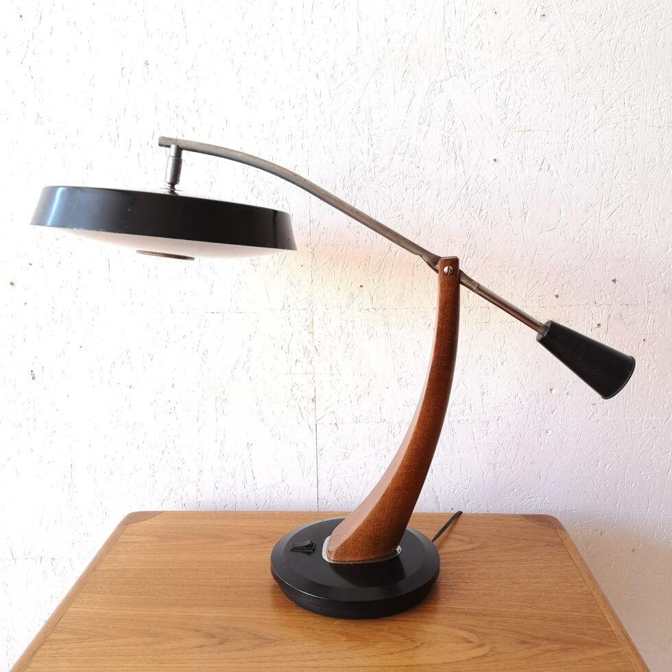 Lampe de bureau vintage Lucifer rouge par Tom Ahlström & Hans Ehrich pour Fagerhults Sweden, années 70 - Décoration