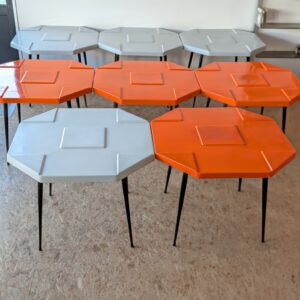 Table fibre de verre années 70 (15 disponibles)