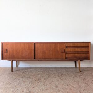 ⚡Enfilade teck danoise portes coulissantes années 60/70