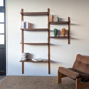 Bibliothèque murale Poul Cadovius années 60