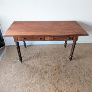 Table de ferme ancienne / bureau cerisier massif