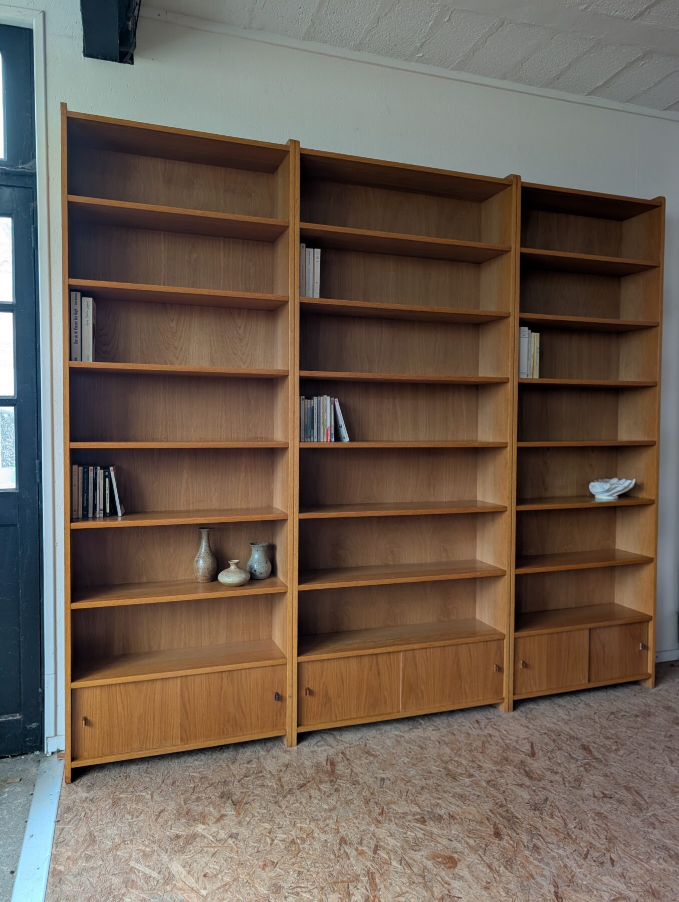 Grande bibliothèque chêne vintage – Image 2