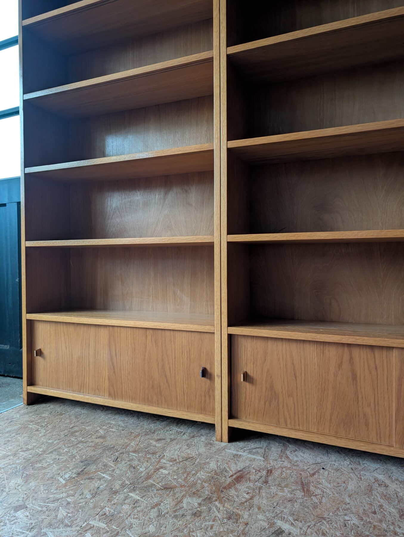 Grande bibliothèque chêne vintage – Image 3