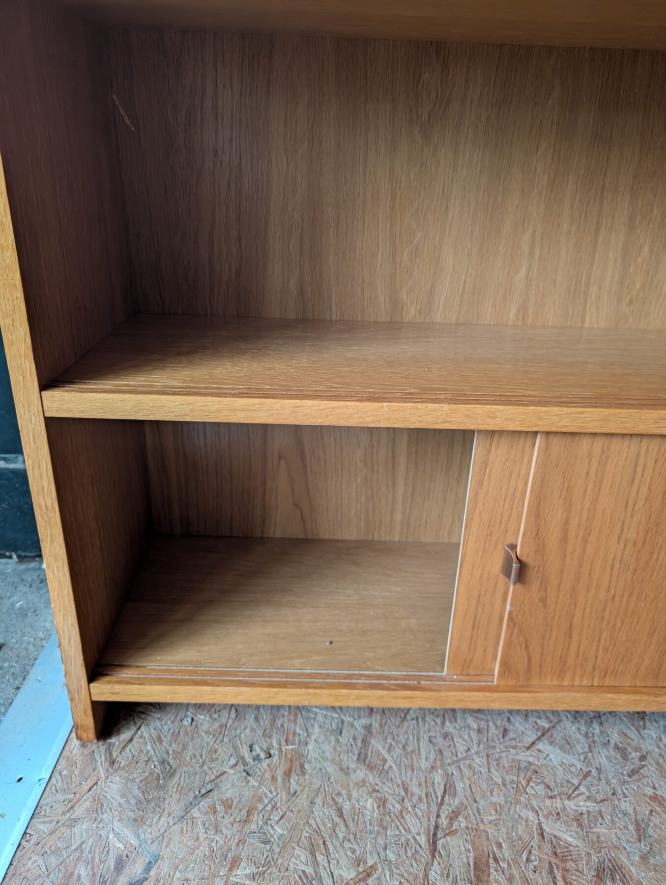 Grande bibliothèque chêne vintage – Image 10