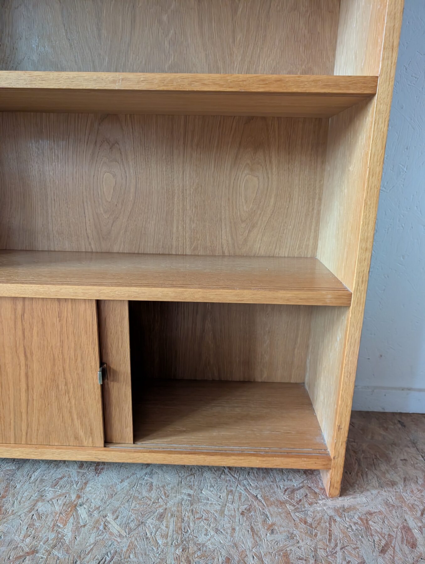 Grande bibliothèque chêne vintage – Image 13