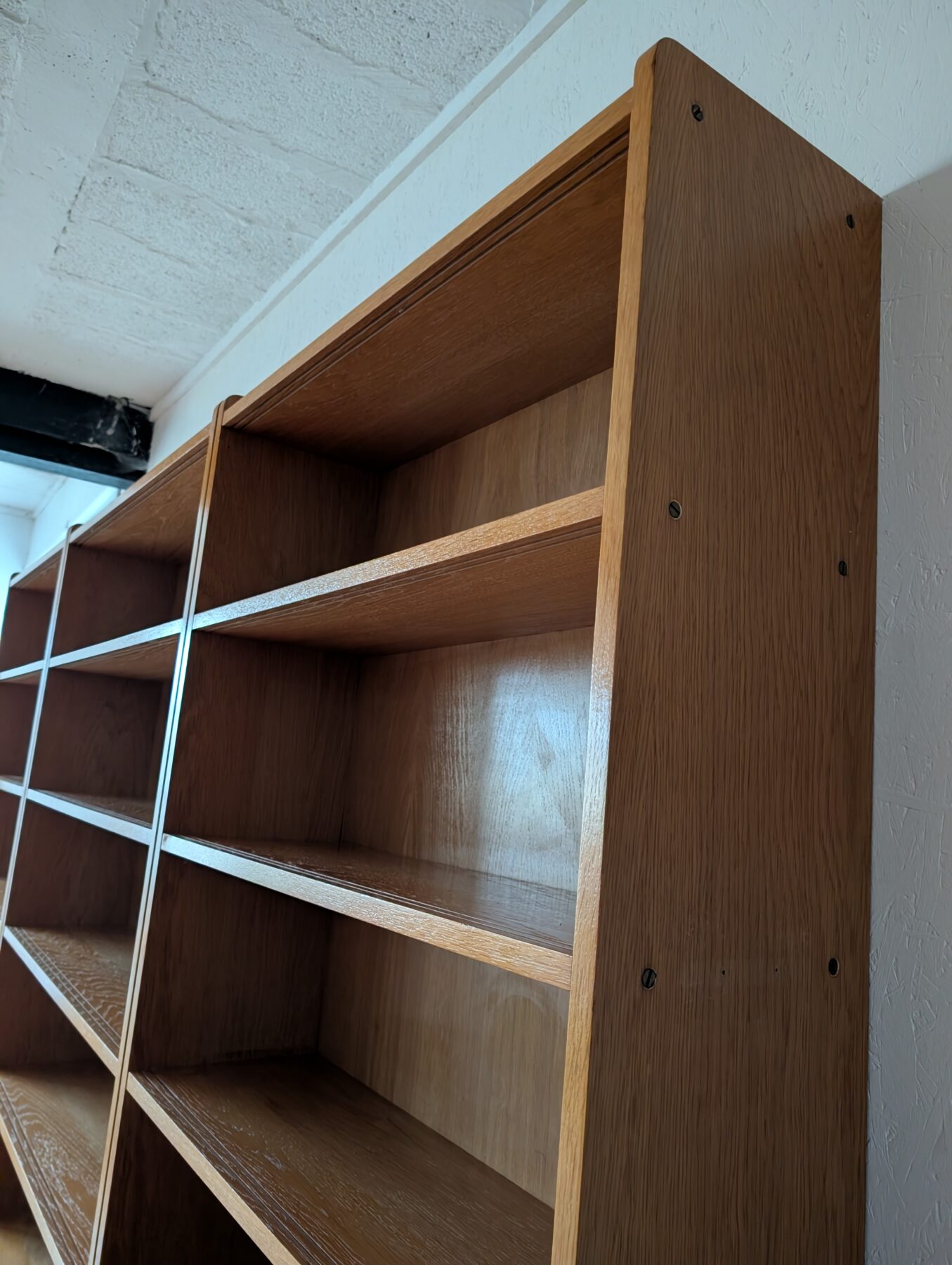 Grande bibliothèque chêne vintage – Image 14