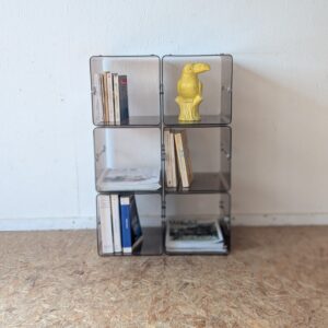 Ensemble de 6 cases Plexiglass à moduler, années 70, Italie