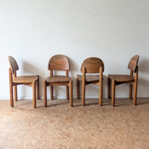 Suite de 4 chaises Rainer Daumiller années 70/80