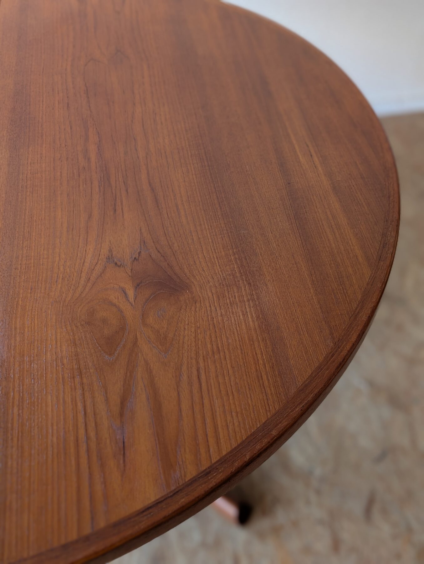 Table ronde danoise Gudme Møbelfabrik extensible avec 2 rallonges, années 60 – Image 4