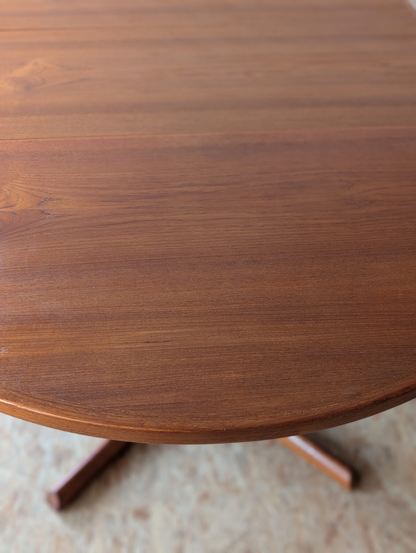 Table ronde danoise Gudme Møbelfabrik extensible avec 2 rallonges, années 60 – Image 6