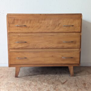 Commode placage hêtre vintage