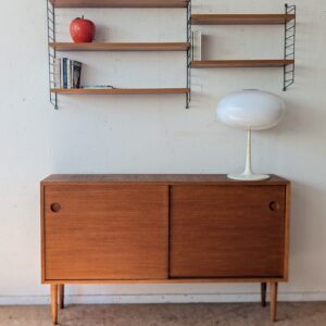 Buffet teck vintage faible profondeur