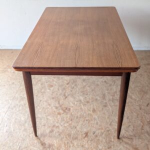 Table teck rectangulaire extensible des années 60/70