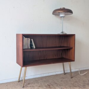 Petite bibliothèque vintage teck