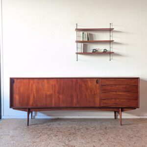Enfilade teck "Paola" d'Oswald Vermaercke éditée par V-Form, années 50/60